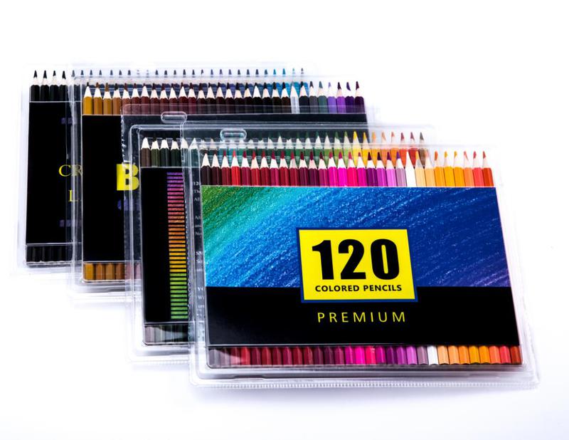 72 Pack Premium Artist Soft Colored Pencils set