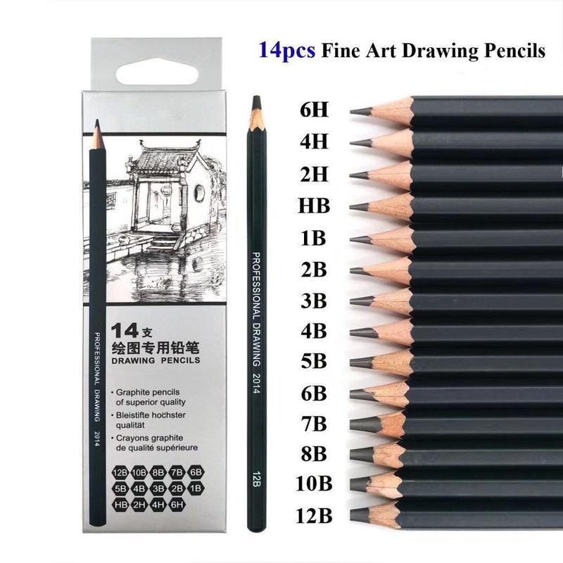 Professional Drawing Sketching Pencils Set-14